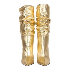DSQUARED2 Women's Metallic Slouch Boots Women GOLD